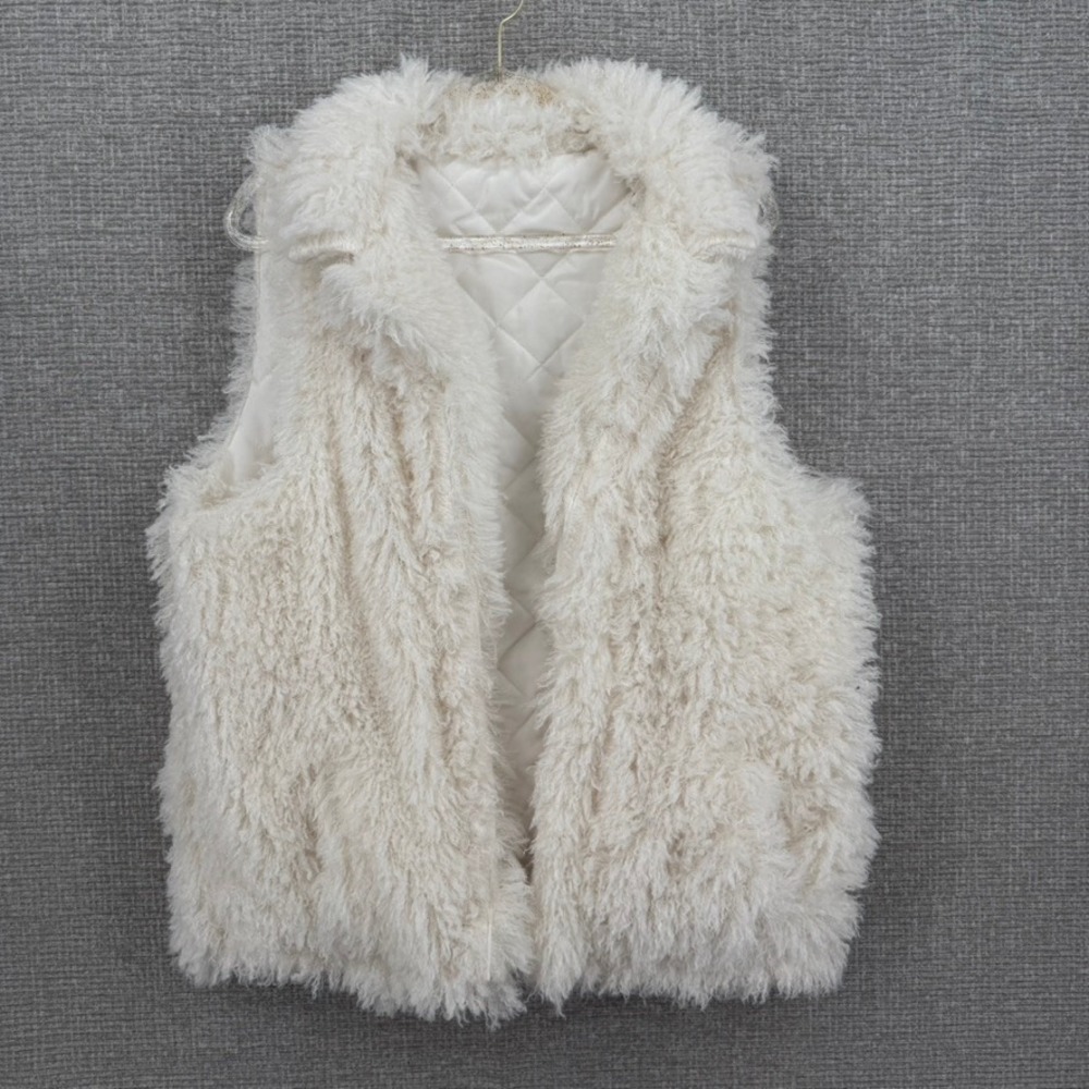 Weekend Routine by TeezHer Reversible Faux Fur Quilted Vest Women XL White Boho